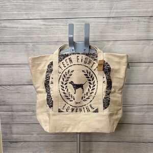 PINK Victoria's Secret Graphic Lovepink Canvas Tote, never used